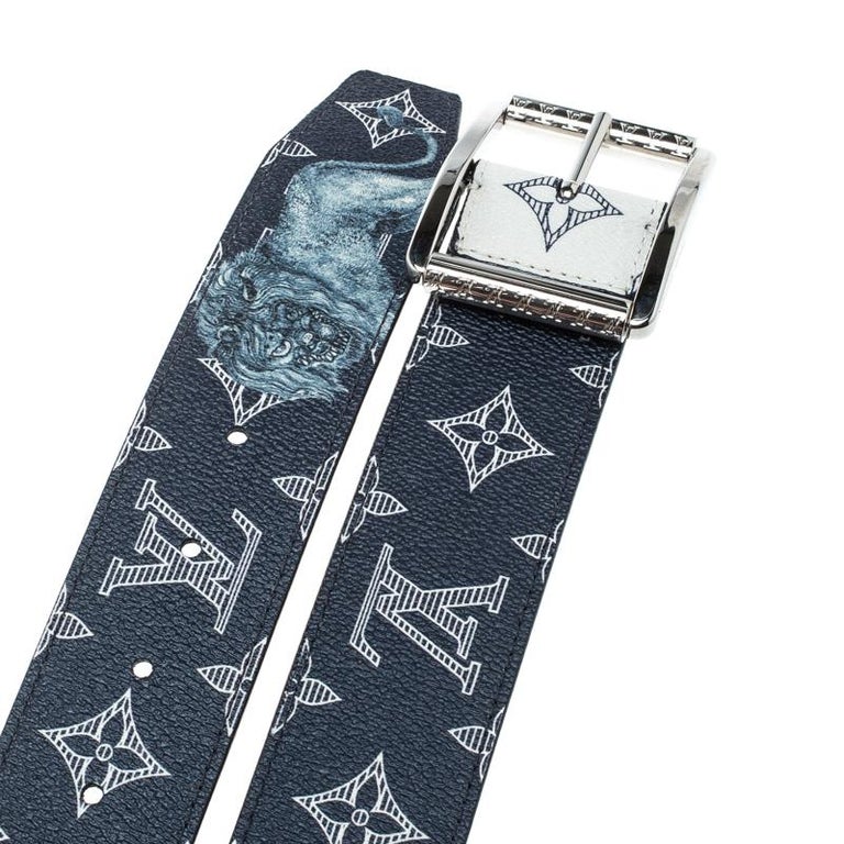 Blue & White Cloud Monogram Louis Vuitton Belt www.replica-designer-usa.com  : r/Highqualityreplica