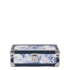 Louis Vuitton White & Blue Watercolour Monogram Coated Canvas & Calfskin Leather