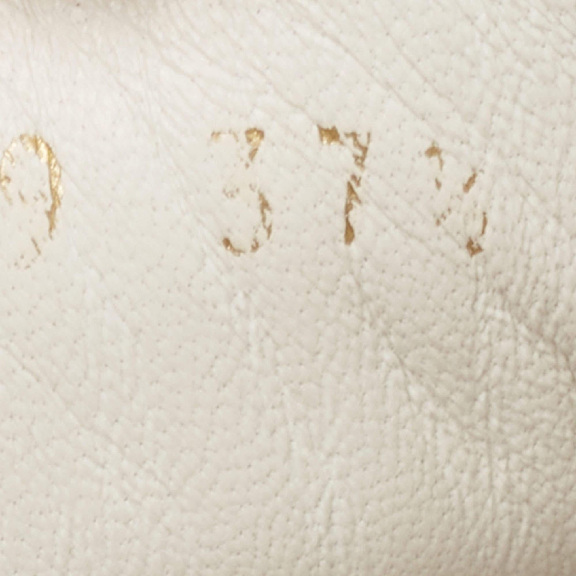 Women's Louis Vuitton White/Brown Leather Monogram Printed Frontrow Sneakers Size 37.5