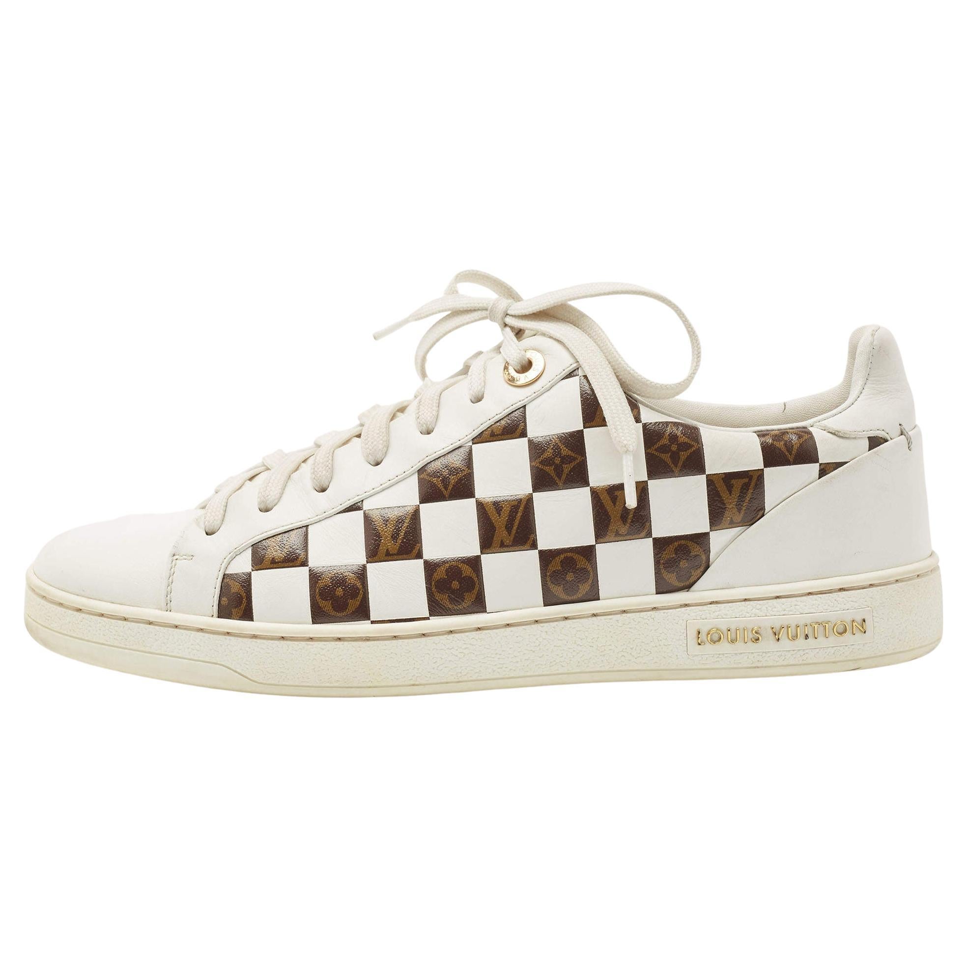 Louis Vuitton Tricolor Monogram Coated Canvas Run Away Sneakers Size 39.5  at 1stDibs