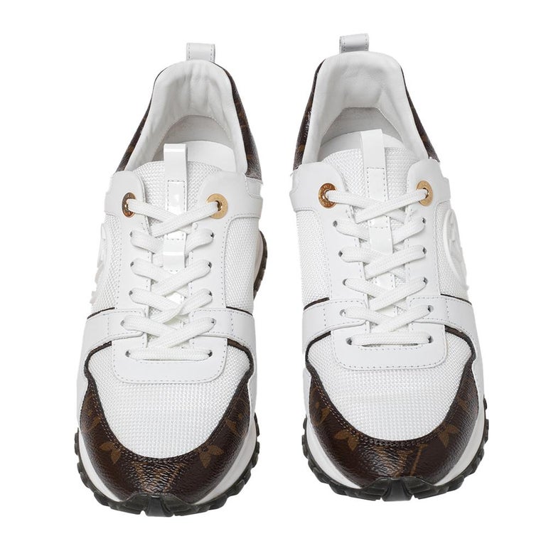 LOUIS VUITTON LV Run Away White/Brown Marathon Running Shoes/Sneakers 1A4XNH