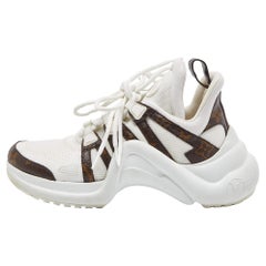 Louis Vuitton Calfskin Nylon Pop LV Archlight Sneakers - Size 7.5