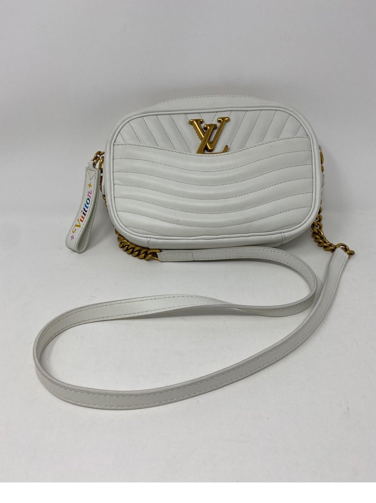 Louis Vuitton White Calfskin New Wave Camera Bag at 1stDibs  lv camera bag,  louis vuitton new wave camera bag, lv new wave camera bag