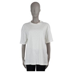 LOUIS VUITTON white cotton 2023 MONOGRAM JERSEY T-Shirt Shirt M mens L-XL womens
