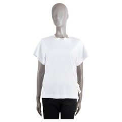 LOUIS VUITTON Weißes Baumwollhemd 2023 SIDE STRAP MONOGRAM FLOWER T-Shirt Shirt M