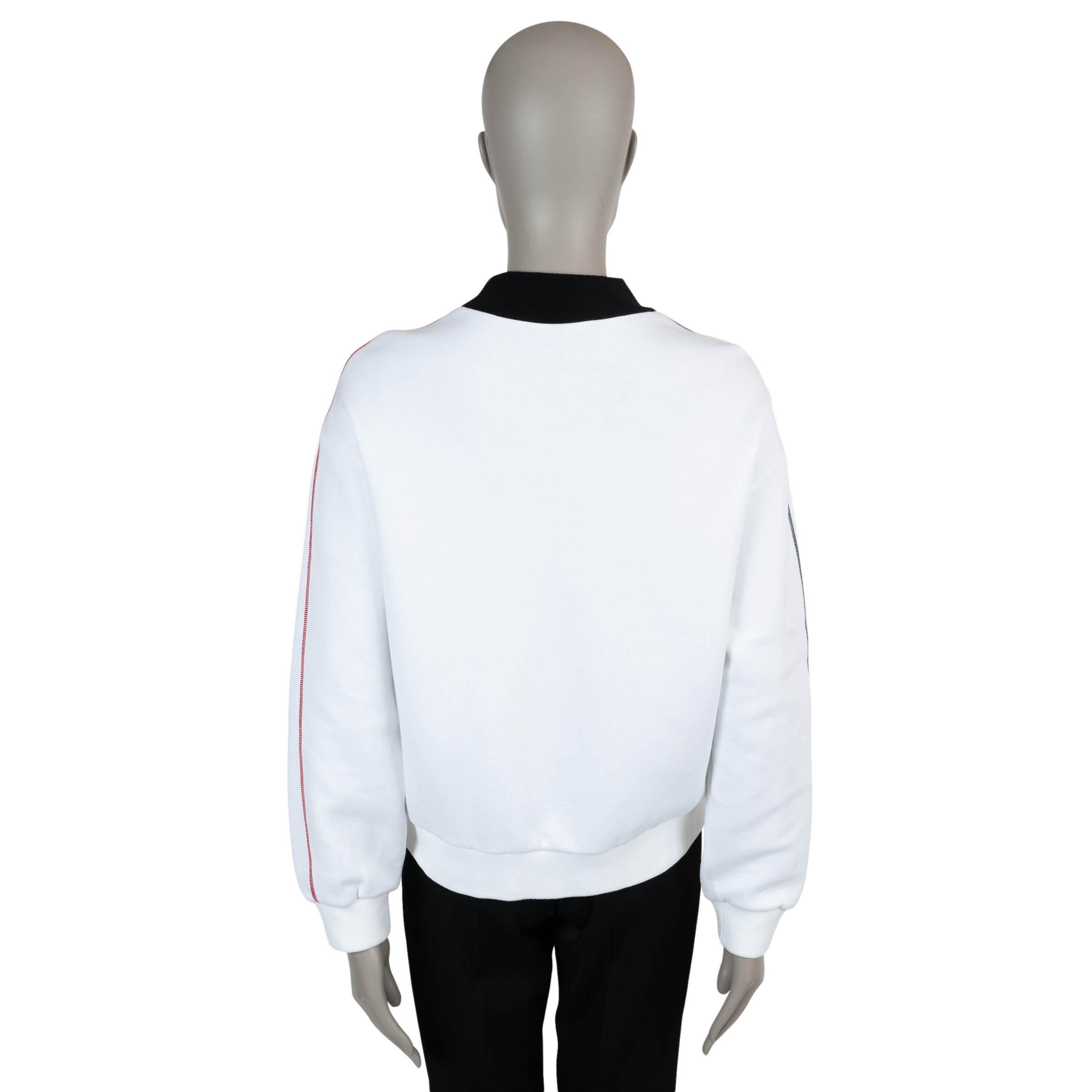 Gris LOUIS VUITTON Pull col roulé SNOWFLAKE LV 2024 en coton blanc en vente