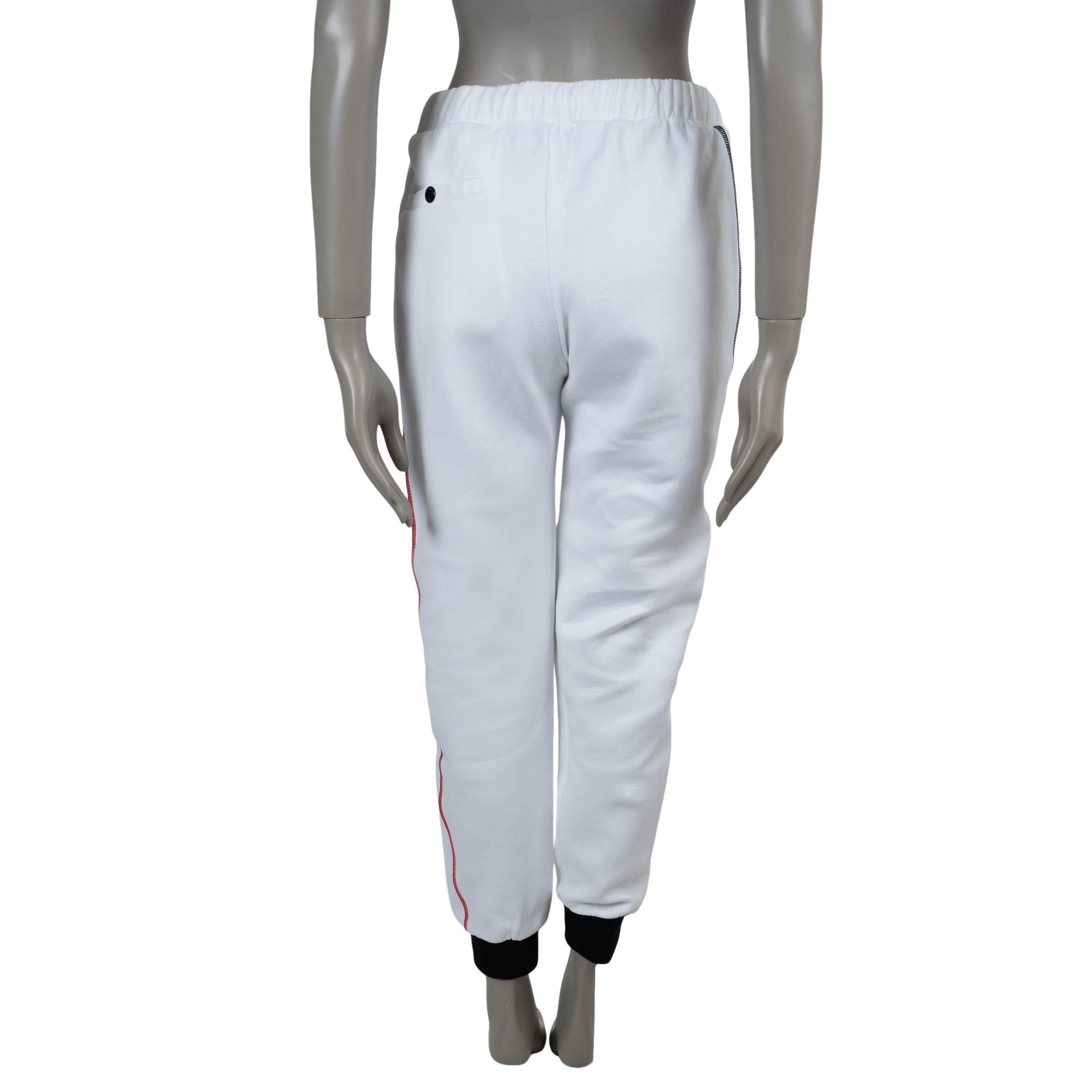 LOUIS VUITTON Weiße Baumwollhose aus weißer Baumwolle 2024 LV SNOWFLAKE JOGGING Hose S (Grau) im Angebot