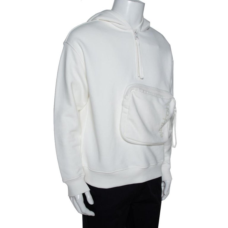 Louis Vuitton LV x YK Faces Patches Cropped Hoodie Milk White. Size L0