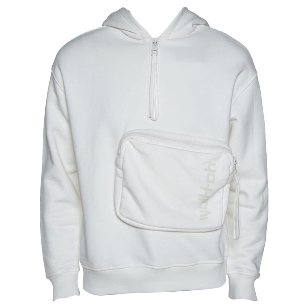 LOUIS VUITTON LV X Yk Faces Patches Cropped Hoodie Milk White. Size M0
