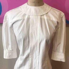 Louis Vuitton White Cotton Fetish Shirt Fall 2011 Runway