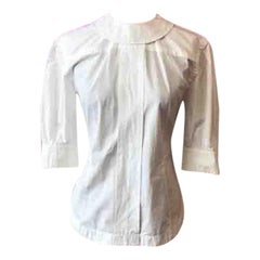 Louis Vuitton White Cotton Fetish Shirt Fall 2011 Runway
