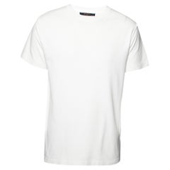 Louis Vuitton White Cotton Inside Out Short Sleeve Crew Neck T-Shirt M
