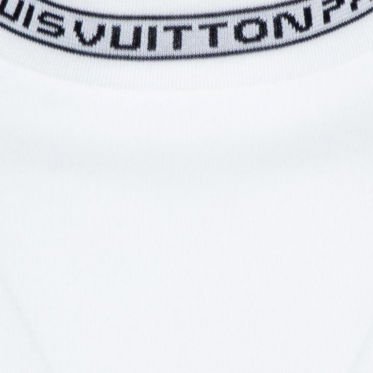 Louis Vuitton Monogram Logo Print White Short Sleeve Shirt – Crepslocker