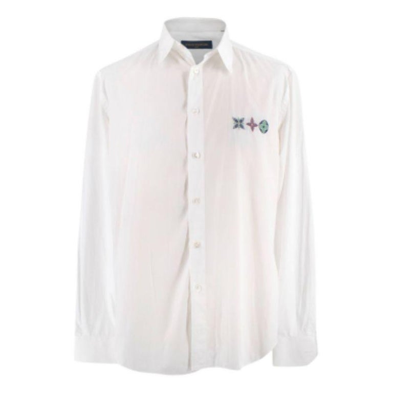 Louis Vuitton White Printed Cotton Blend Long Sleeve Shirt S at 1stDibs   long sleeve louis vuitton shirt, louis vuitton long sleeve shirt, lv long  sleeve shirt