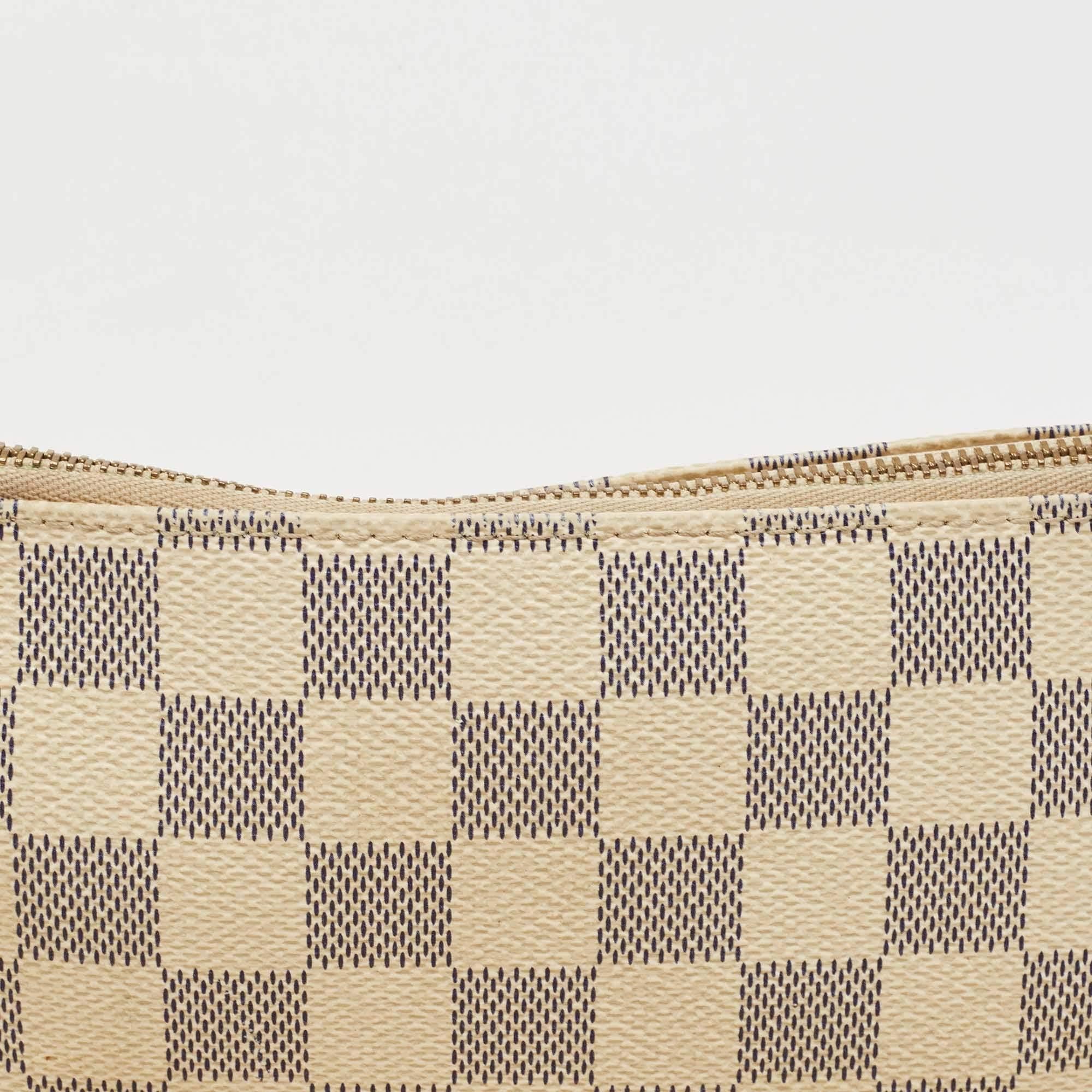Louis Vuitton White Damier Azur Canvas Pochette Accessoires Shoulder Bag 5