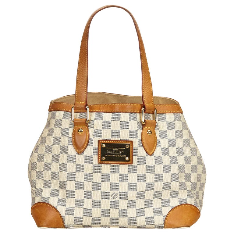 Louis Vuitton White Damier Azur Hampstead PM at 1stdibs