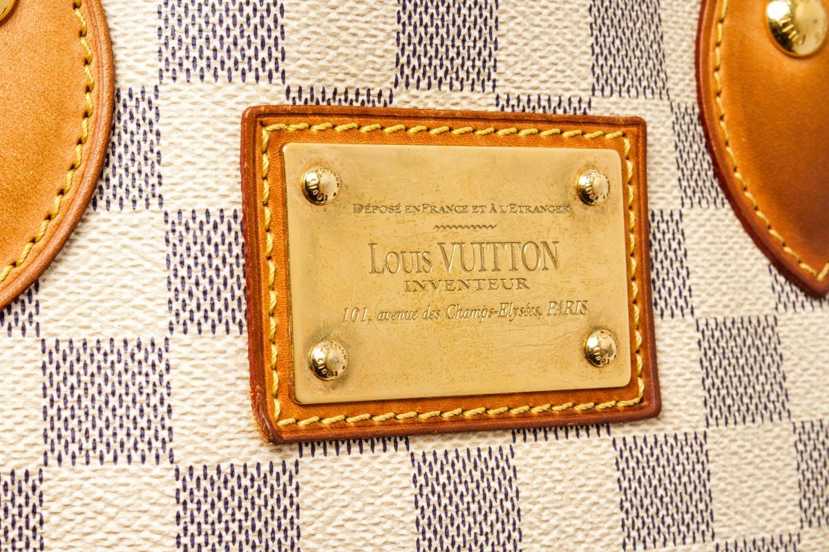 Louis Vuitton White Damier Azur Hampstead PM Tote Bag 4