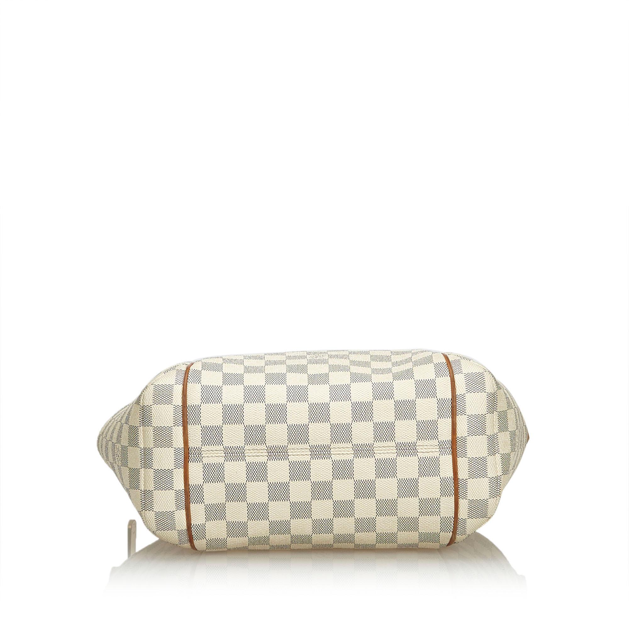 Women's Louis Vuitton White Damier Azur Totally PM For Sale