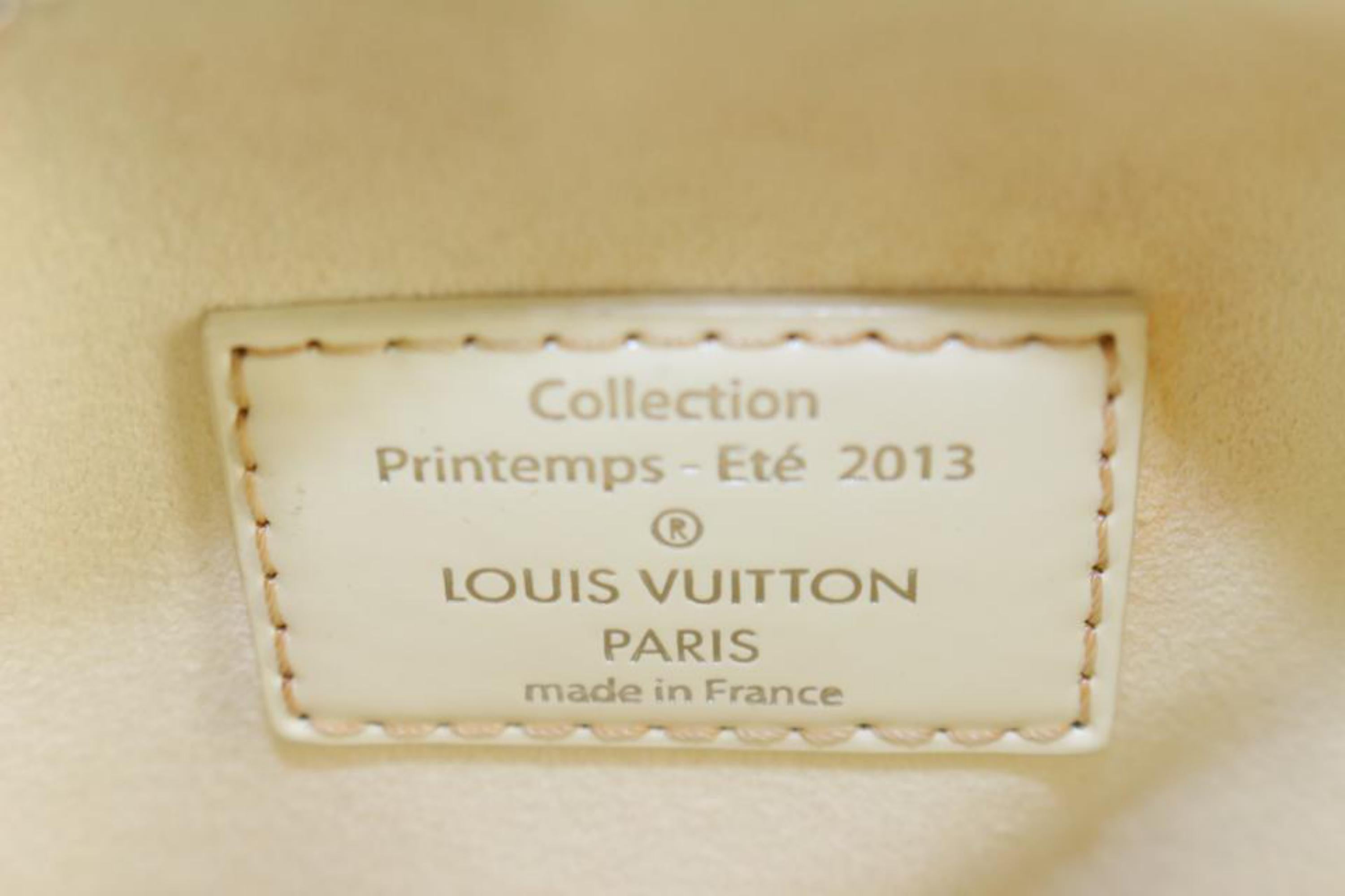 Louis Vuitton White Damier Facet Speedy Cube PM Bandouliere with Strap 1122lv54 For Sale 5