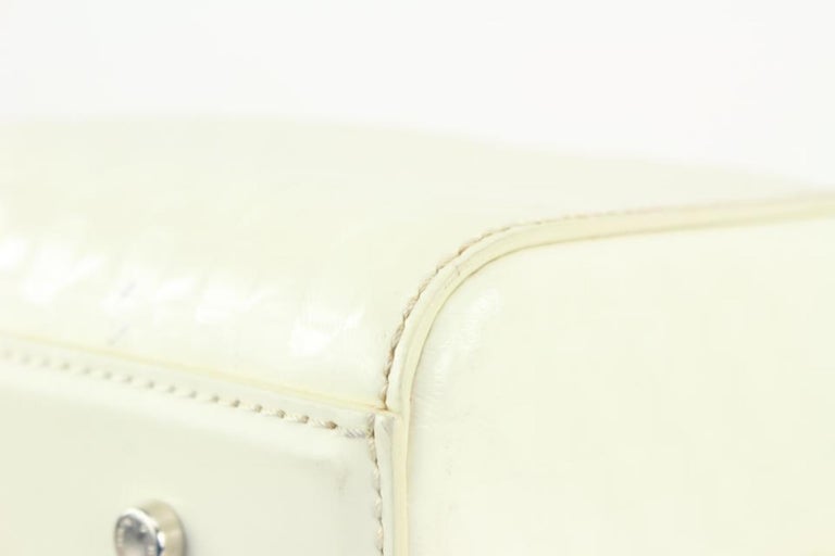 Speedy bandoulière cloth handbag Louis Vuitton White in Cloth - 26164368