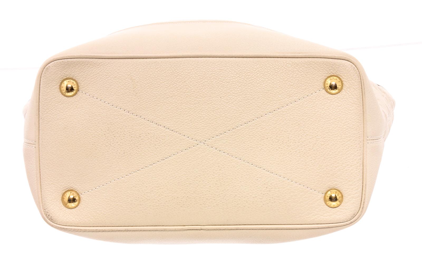Louis Vuitton White Empreinte Monogram Leather Citadine PM Bag In Good Condition In Irvine, CA