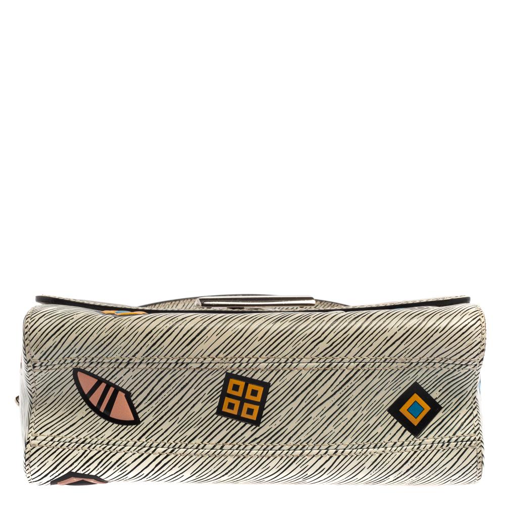 Louis Vuitton White Epi Leather Azteque Twist MM Bag In Fair Condition In Dubai, Al Qouz 2
