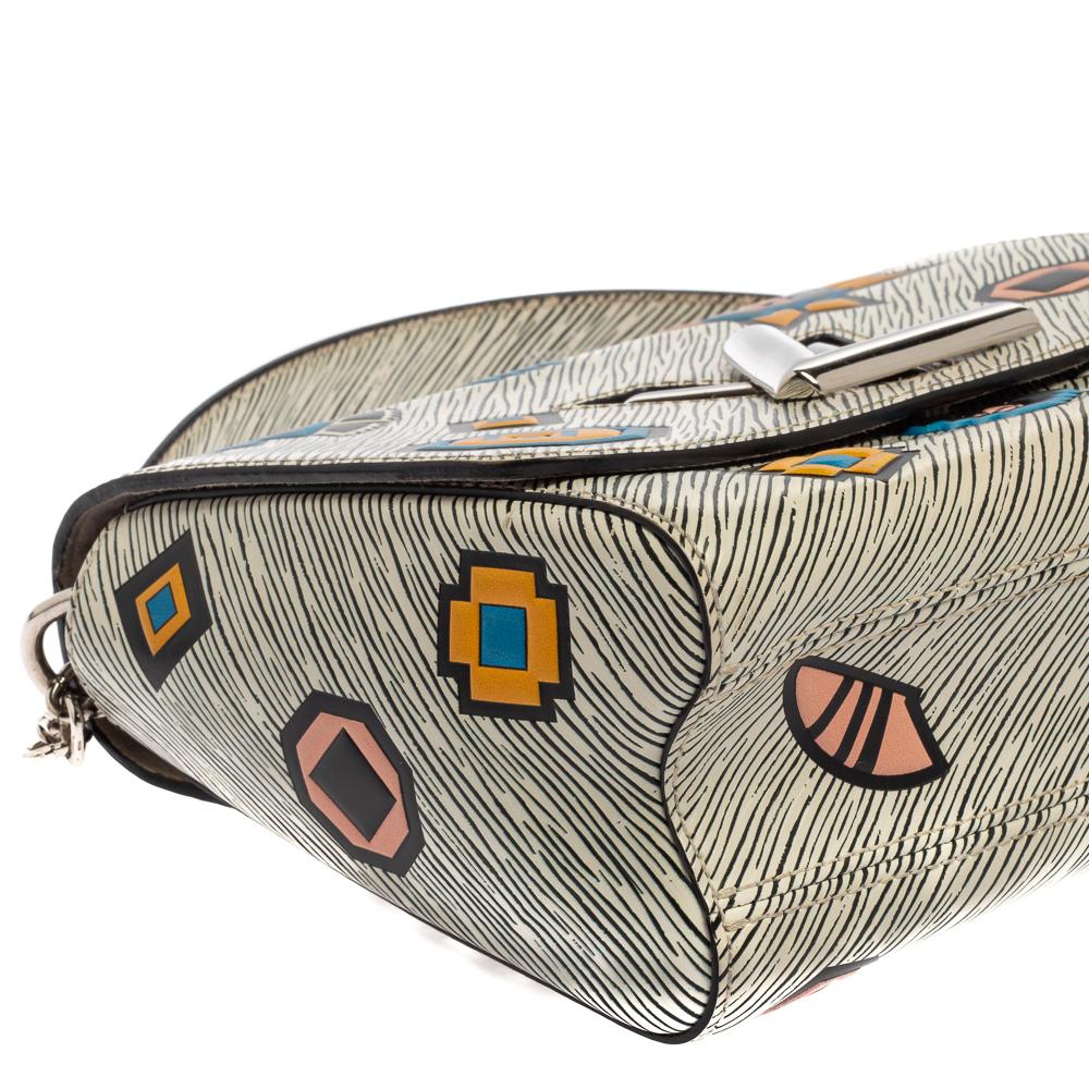 Women's Louis Vuitton White Epi Leather Azteque Twist MM Bag