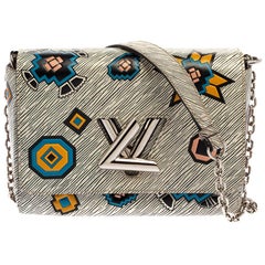 Louis Vuitton Weiß Epi Leder Azteque Twist MM Tasche