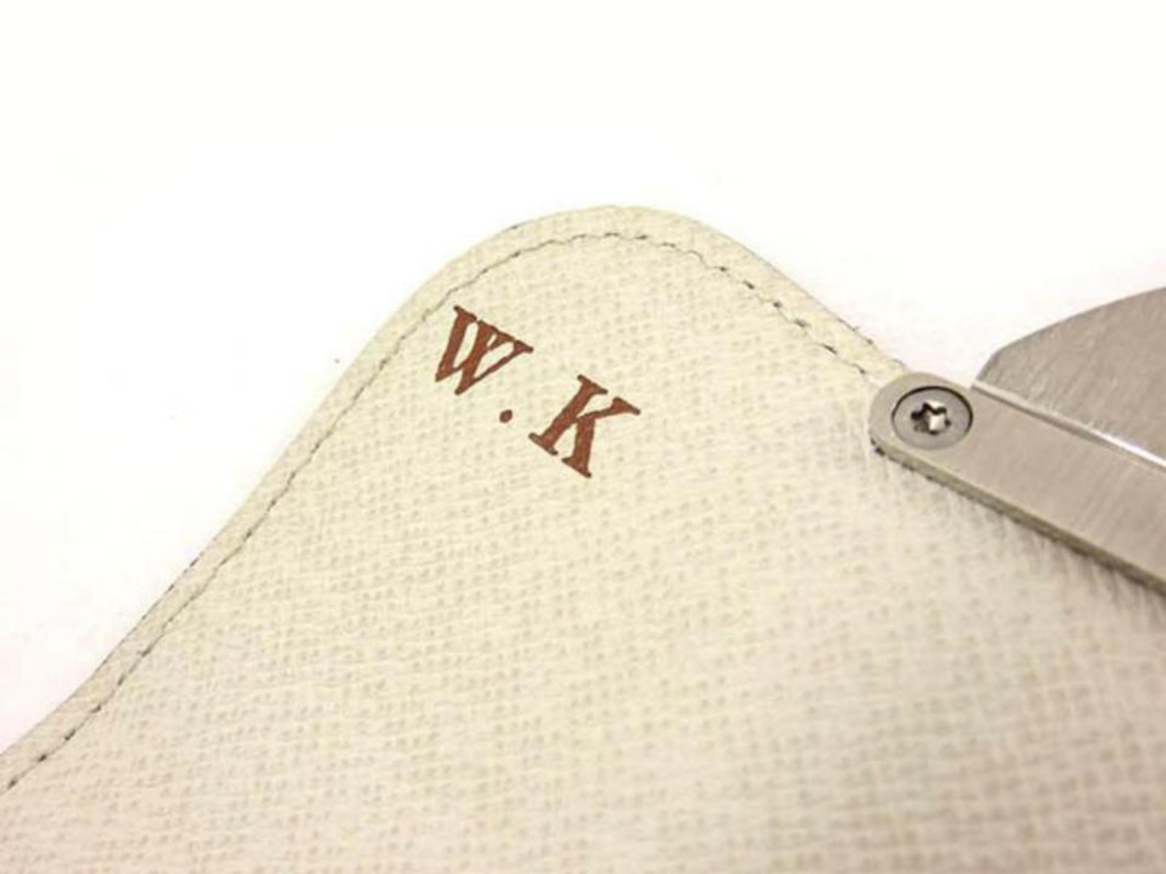 Louis Vuitton White Epi Leather Joey Trifold 223087 Wallet 6