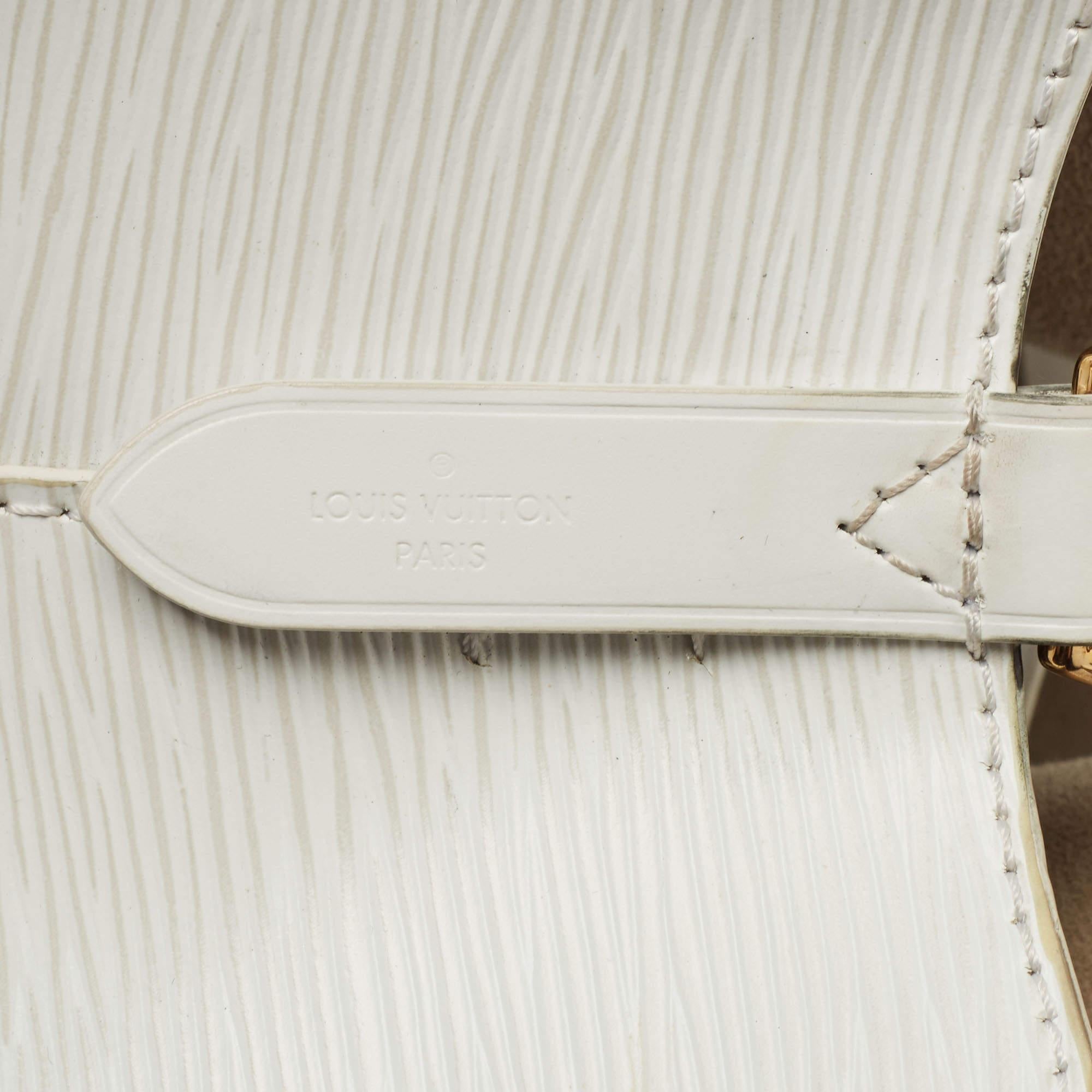 Louis Vuitton White Epi Leather Lovelock NeoNoe MM Bag 11
