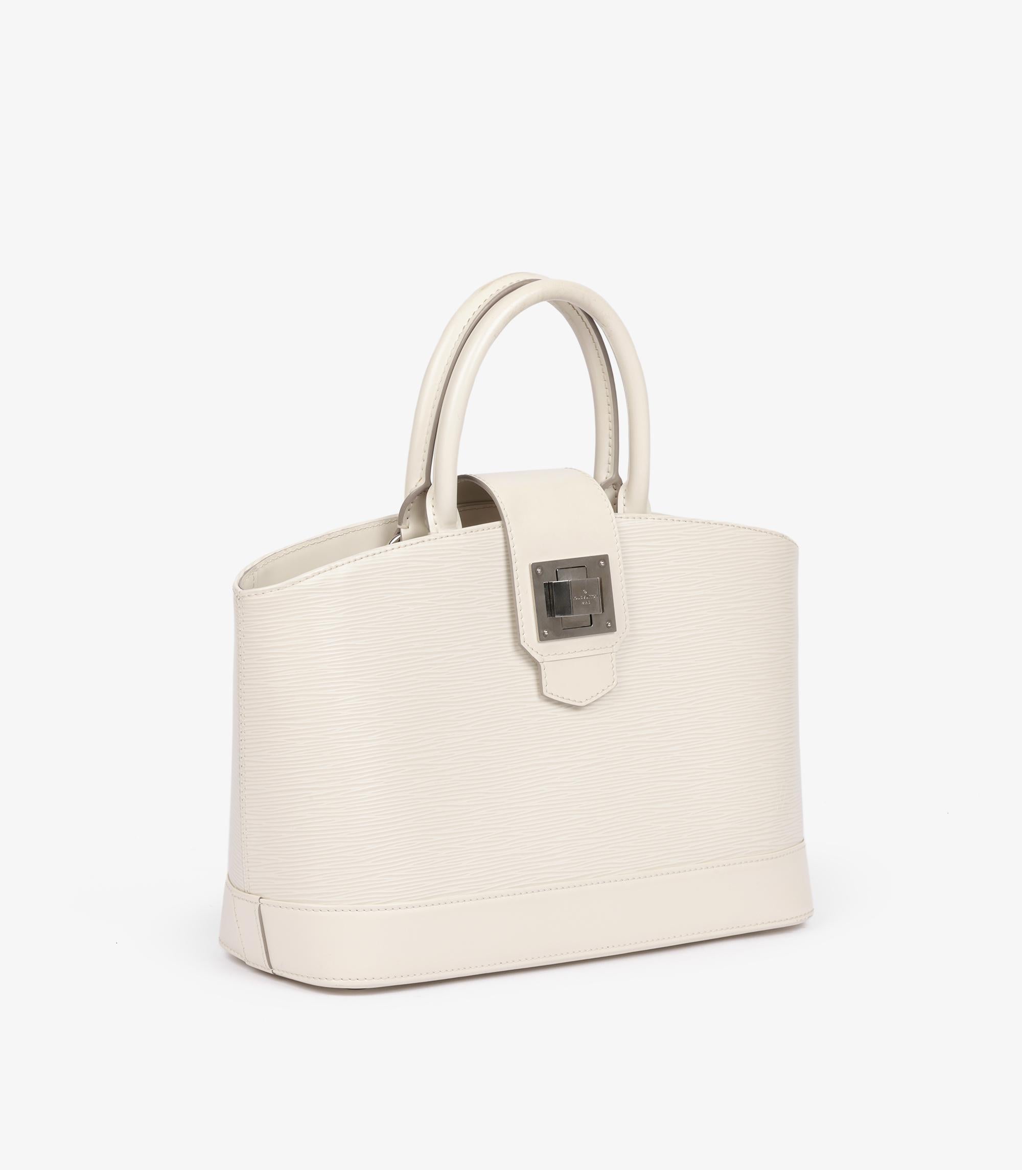 Bianco Louis Vuitton PM Mirabeau in pelle di Epi bianco in vendita