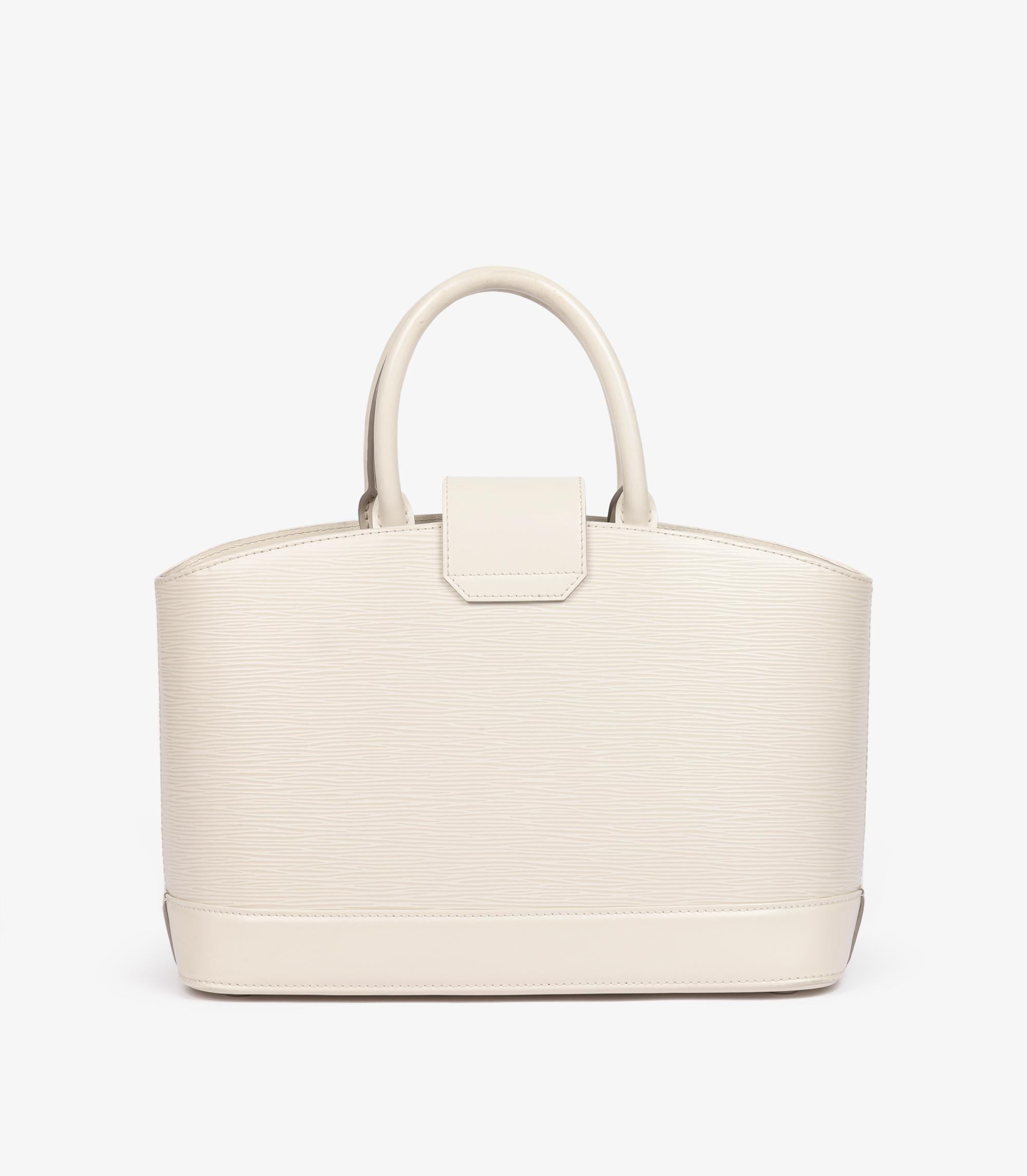 da uomo o donna Louis Vuitton PM Mirabeau in pelle di Epi bianco in vendita