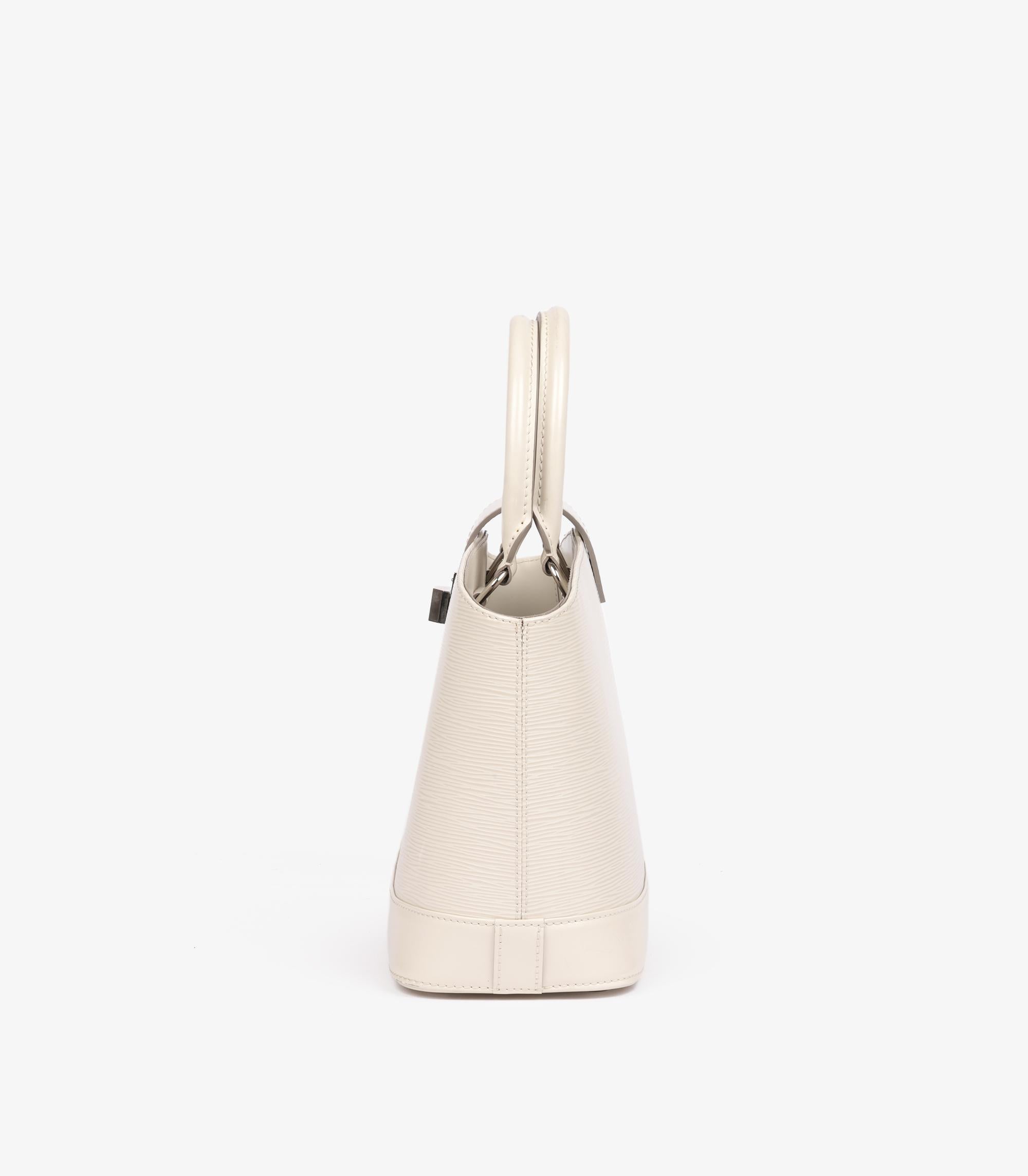 Louis Vuitton PM Mirabeau in pelle di Epi bianco in vendita 1
