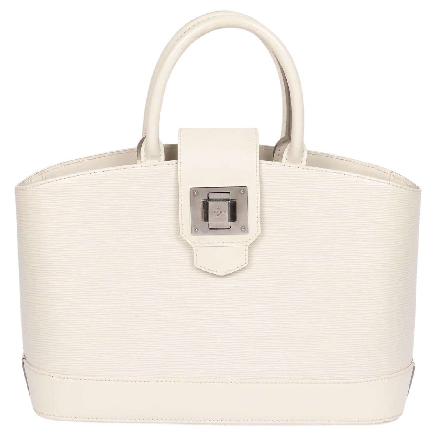 Louis Vuitton PM Mirabeau in pelle di Epi bianco in vendita