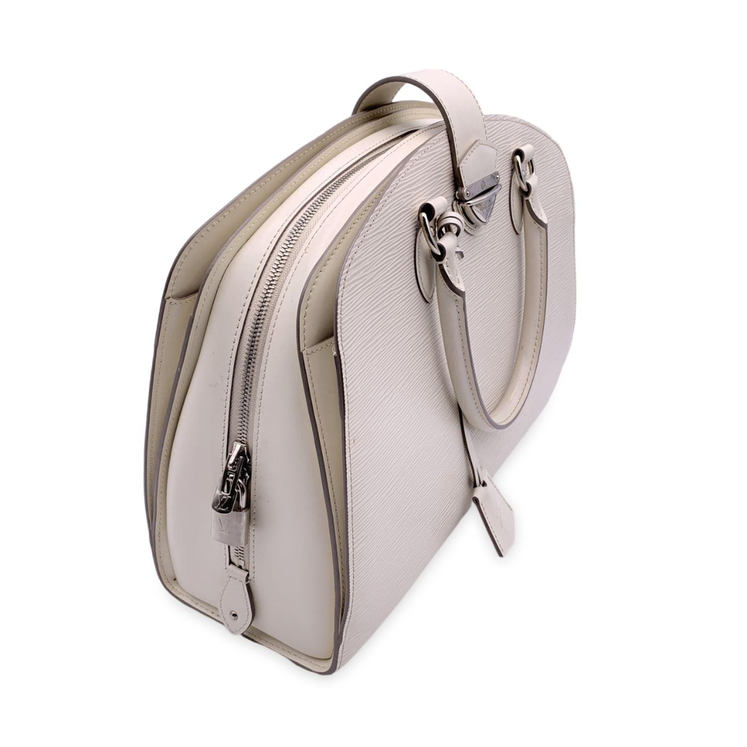 Louis Vuitton White Epi Leather Pont Neuf GM Bag Satchel 3