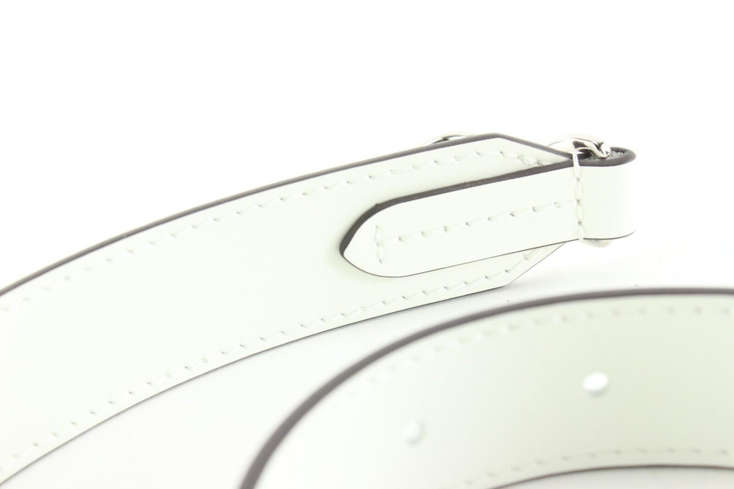 Women's Louis Vuitton White Epi Leather Shoulder Strap Bandouliere 3LU0224 For Sale