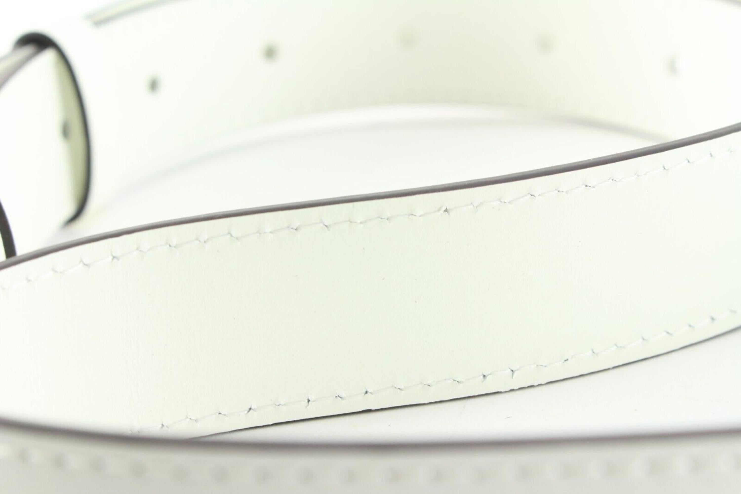 Louis Vuitton White Epi Leather Shoulder Strap Bandouliere 3LU0224 For Sale 1