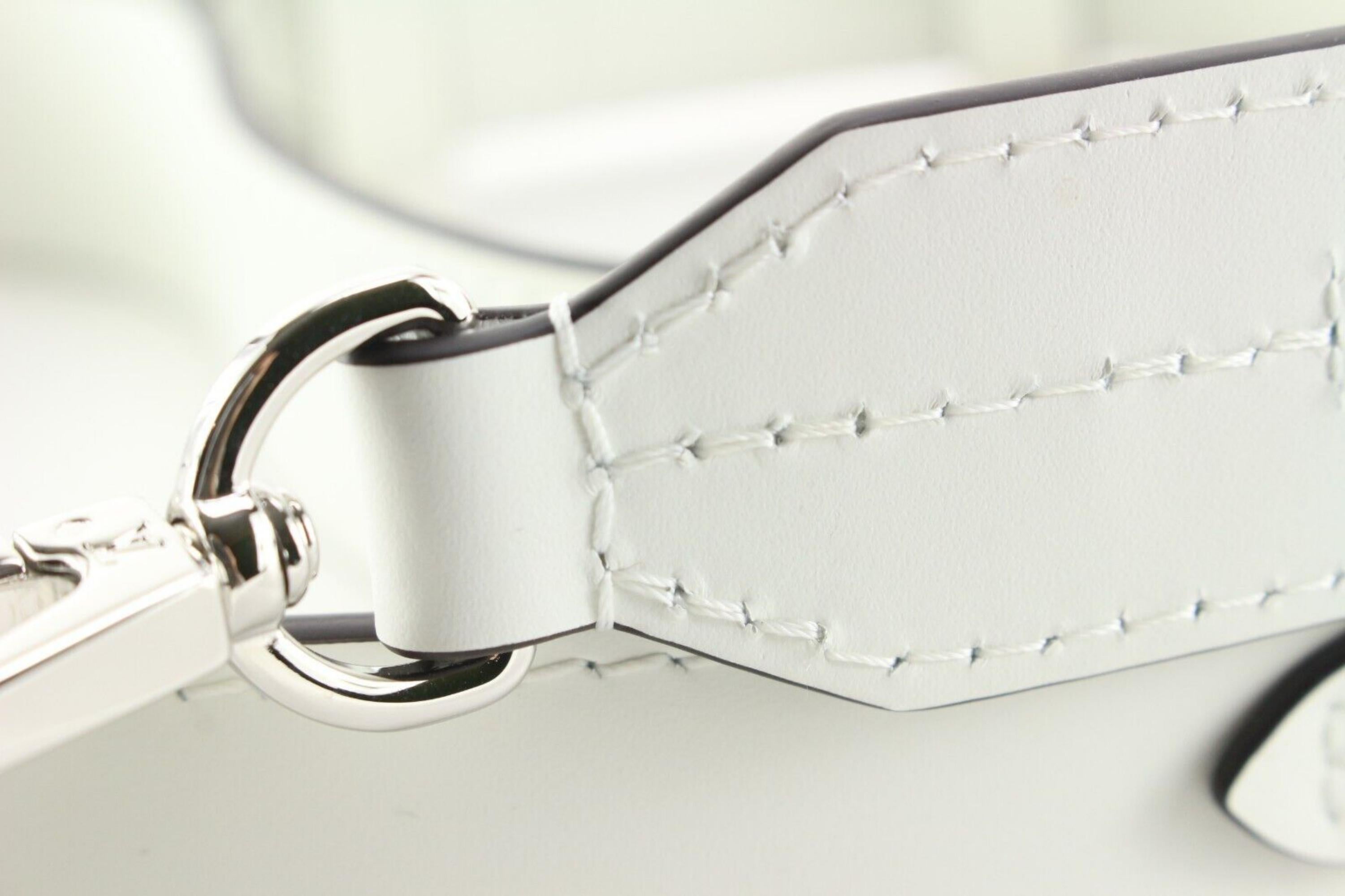 Louis Vuitton White Epi Leather Shoulder Strap Bandouliere 3LU0224 For Sale 5