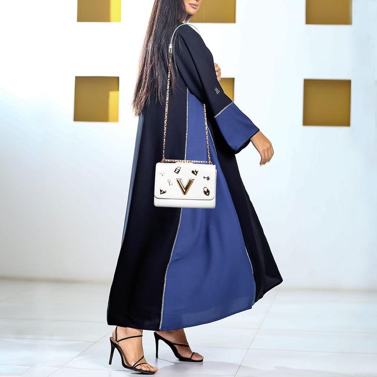Louis Vuitton White Epi Leather Twist Love Lock Charms MM Bag at