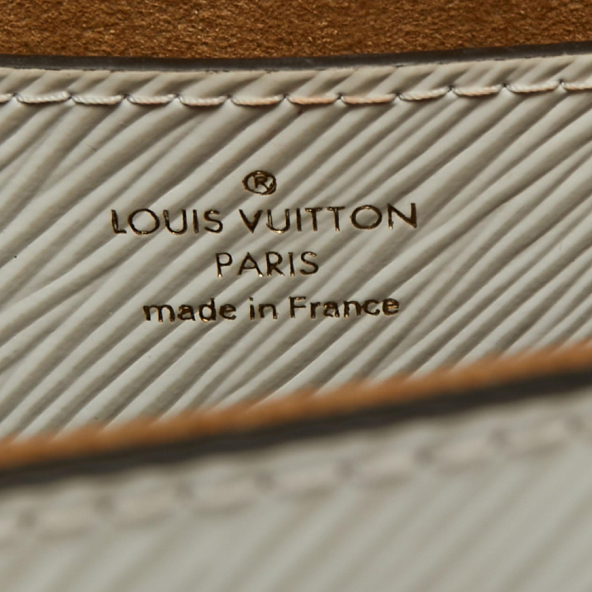 Louis Vuitton White Epi Leather Twist MM Bag 1