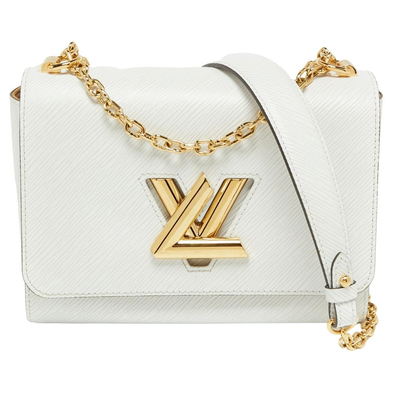 Twist leather crossbody bag Louis Vuitton White in Leather - 25087134