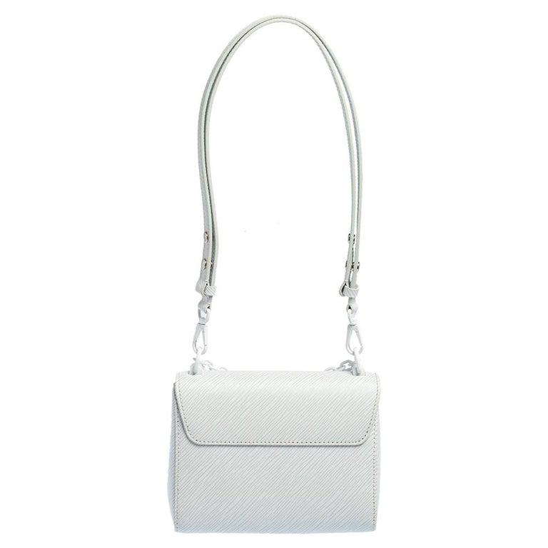 LOUIS VUITTON Epi Twist Bi-Color Chain Shoulder Bag PM Quartz White 1288477