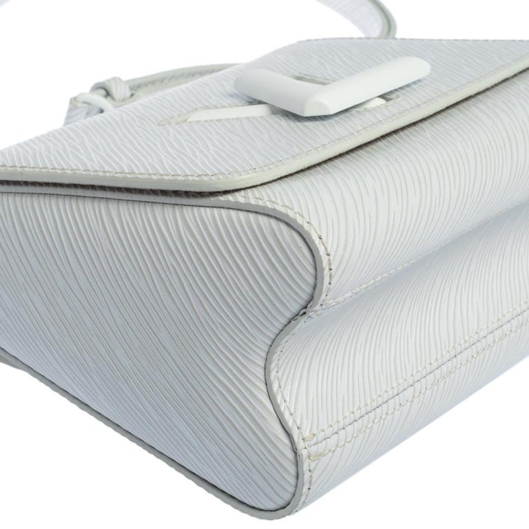 Louis Vuitton White Epi Leather Twist PM Bag at 1stDibs