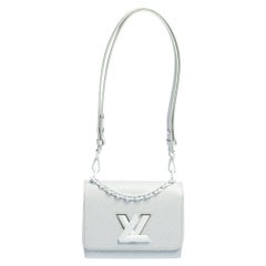 Louis Vuitton White Epi Leather Twist PM Bag