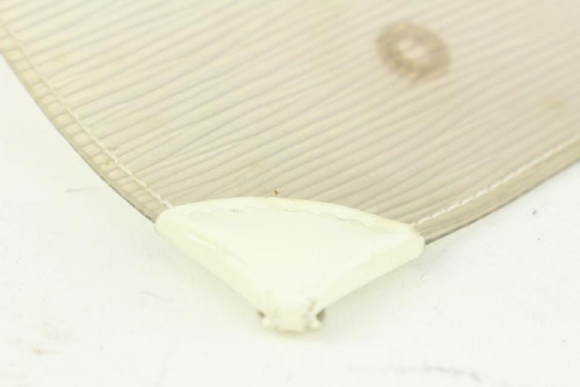 Louis Vuitton White Epi Plage Clear Pochette Accessoires Wristlet Pouch 1015lv30 4