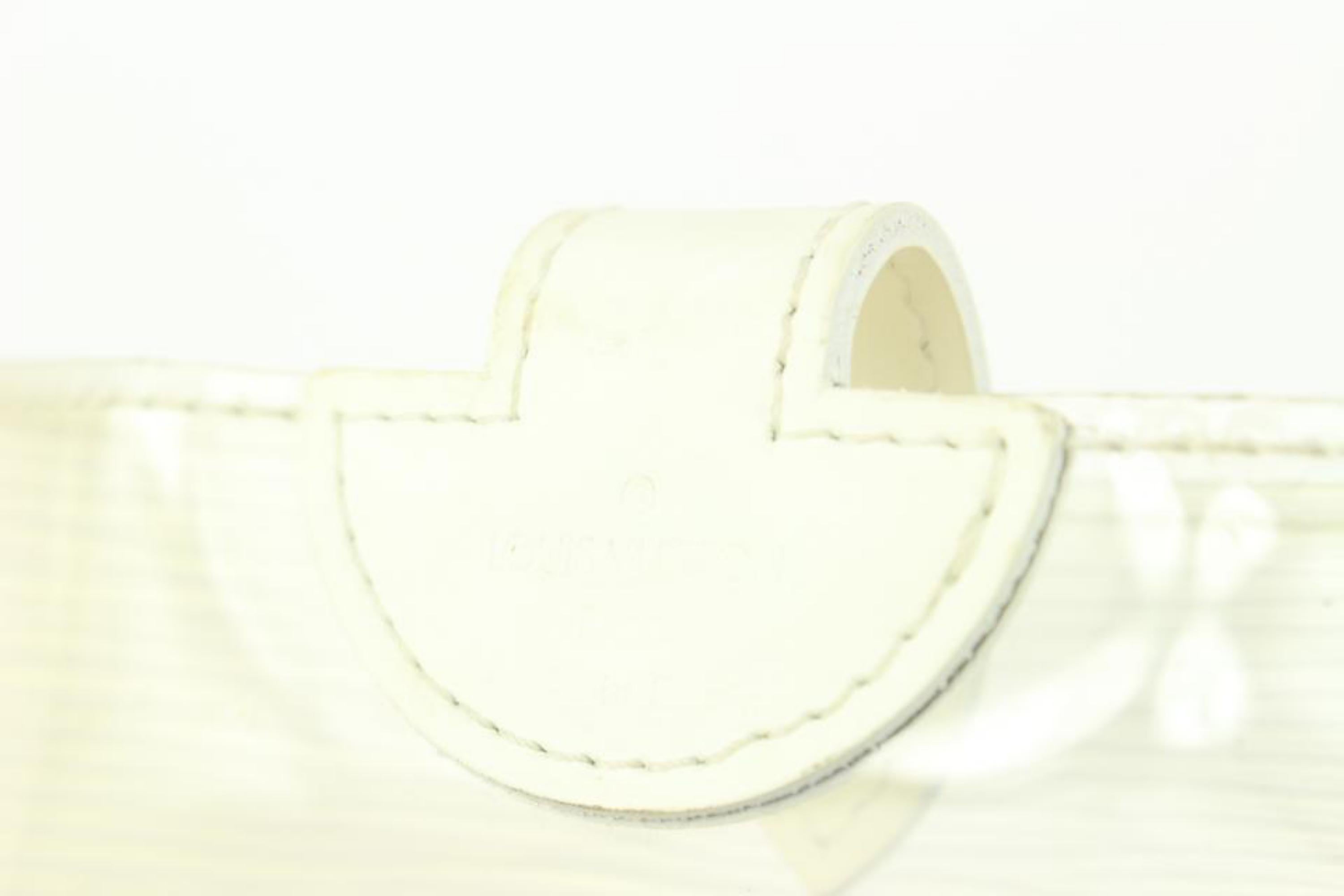 Louis Vuitton White Epi Plage Clear Pochette Accessoires Wristlet Pouch 1015lv30 For Sale 7