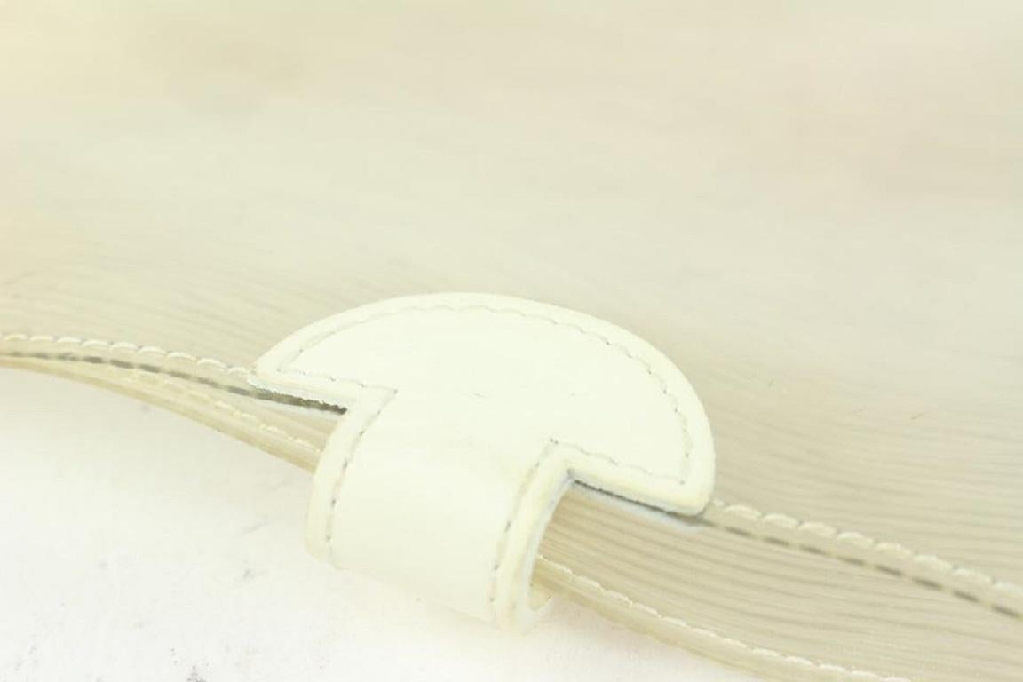 Louis Vuitton White Epi Plage Clear Pochette Accessoires Wristlet Pouch 1015lv30 5
