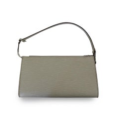 Louis Vuitton White Epi Pochette