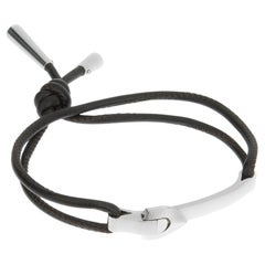 Louis Vuitton Empreinte Bracelet Silk Cord with 18K White Gold at 1stDibs