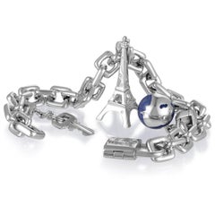 Louis Vuitton Weißgold-Charm-Armband